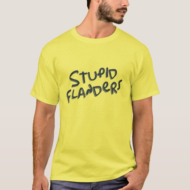 T-shirt Flanders estúpido (Frente)