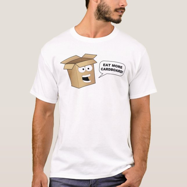 T-shirt Flappy diz que "coma mais cartão " (Frente)