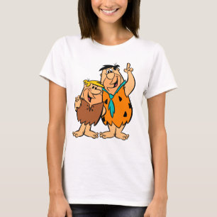 T-shirt Flintstone da entulho e do Fred da discussão