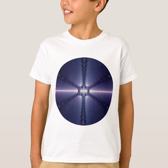 T-shirt Floco de neve azul (Frente)