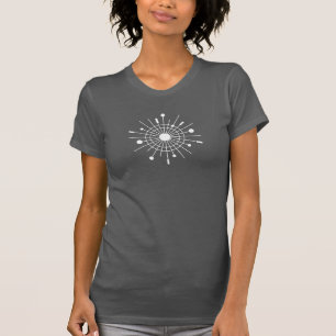 T-shirt Floco de Neve de Natal Mod Atomic Sputnik