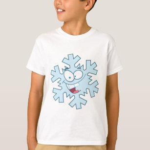 T-shirt Floco de neve dos desenhos animados