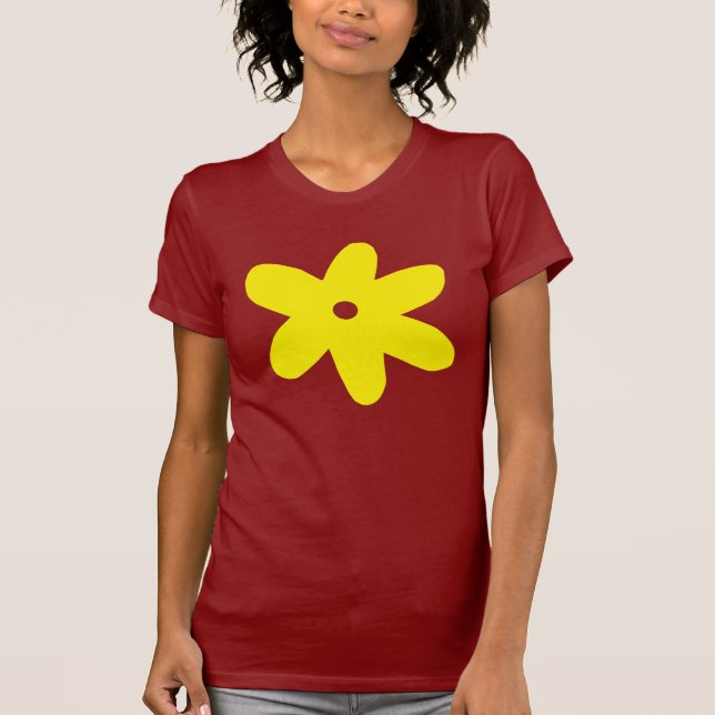 T-shirt Flor amarela grande (Frente)