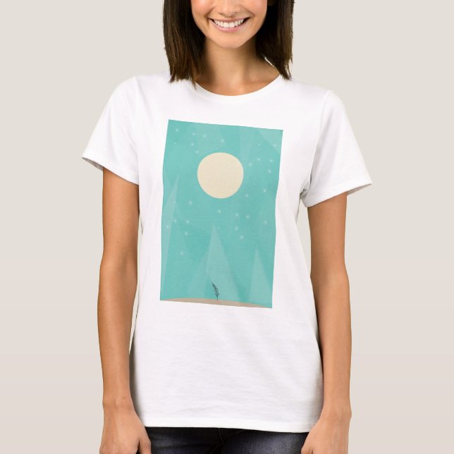 T-shirt Flor da lua (Frente)