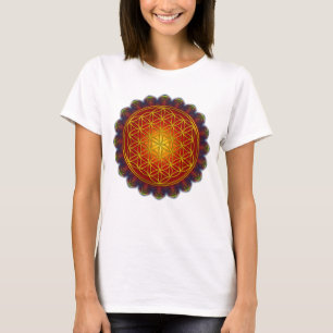 T-shirt Flor Da Vida - Apofílise Mandala I + suas ideias