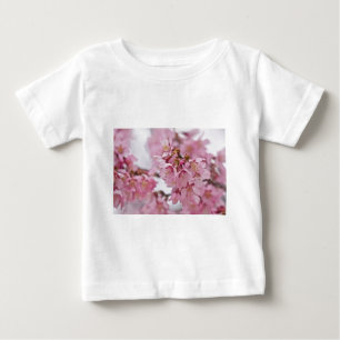 T-shirt Flor de Cerejeira Sakura Rosa Pálido