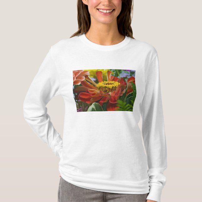 T-shirt flor de crisântemo (Frente)