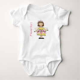 T-shirt Flor de Fada Uma Peça Tutu Roupa