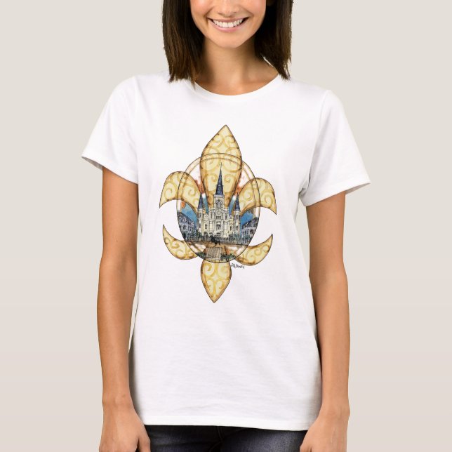 T-shirt Flor de lis de St Louis (Frente)