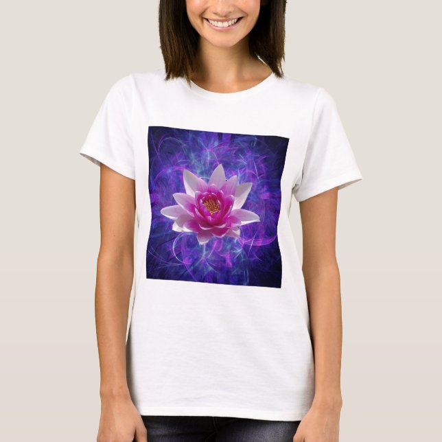 T-shirt Flor de lótus rosa e significado (Frente)