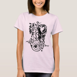 T-shirt Flor de Nouveau