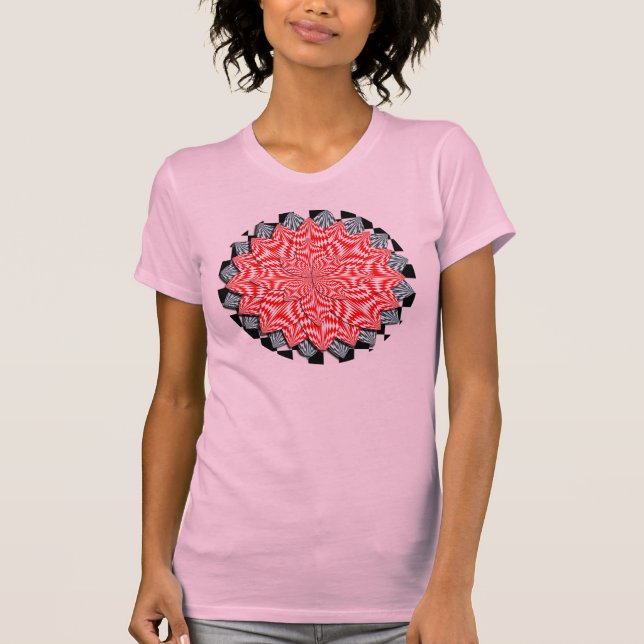 T-shirt Flor digital por Kenneth Yoncich (Frente)