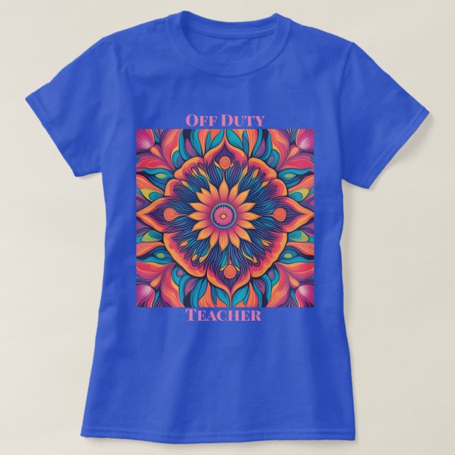 T-Shirt Flor Do Professor De Saída De Saída (Frente do Design)