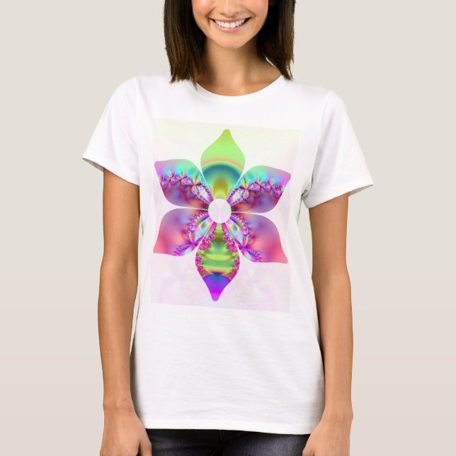 T-shirt Flor Fractal da Vida (Frente)
