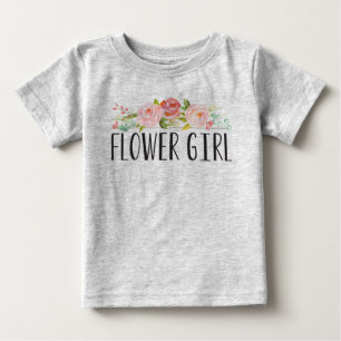 T-shirt Flor Girl Baby Tee   Bridesmaid