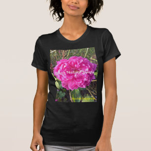 T-Shirt Flor Rosa Escuro