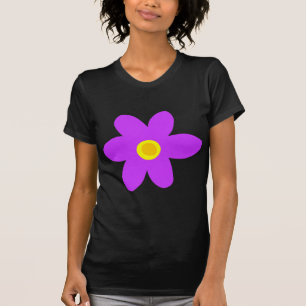 T-shirt Flor roxa grande
