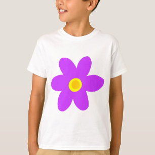 T-shirt Flor Roxo Grande