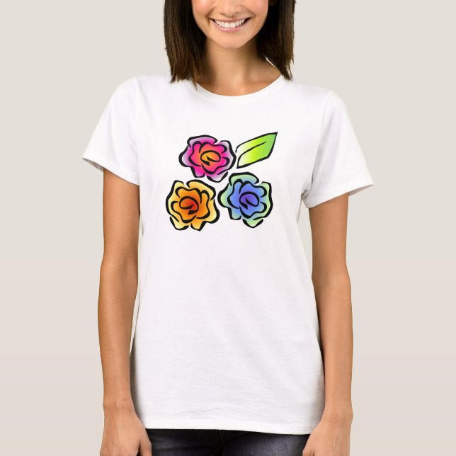 T-shirt floral3 (Frente)