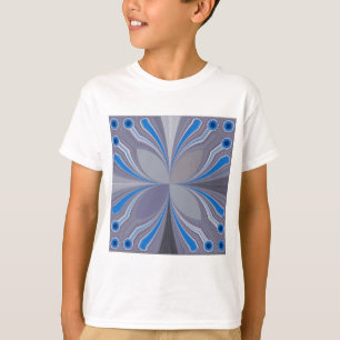 T-shirt Floral Azul