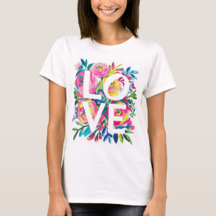 T-Shirt Floral Brilhante - R Colorida