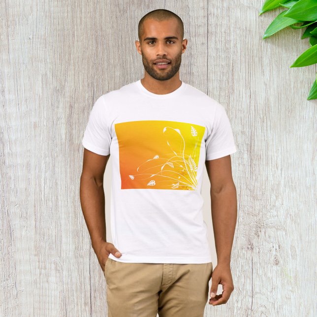 T-Shirt Floral de ouro (Criador carregado)