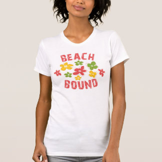 T-shirt floral encadernado da praia