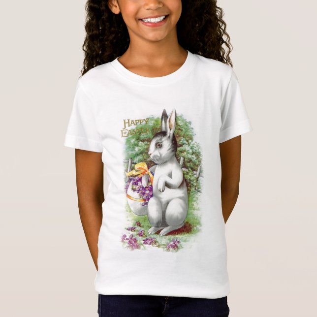 T-shirt Floral Páscoa Bunny (Frente)