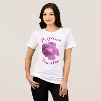 T-shirt floral típica de cor rosa-rosa-bonito