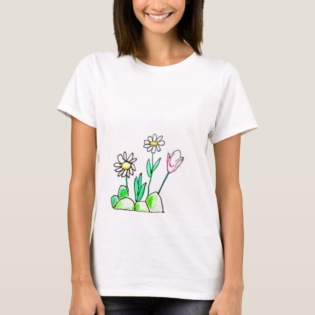 T-Shirt - flores (Frente)