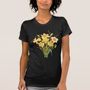 T-shirt Flores amarelas do primavera dos Daffodils da