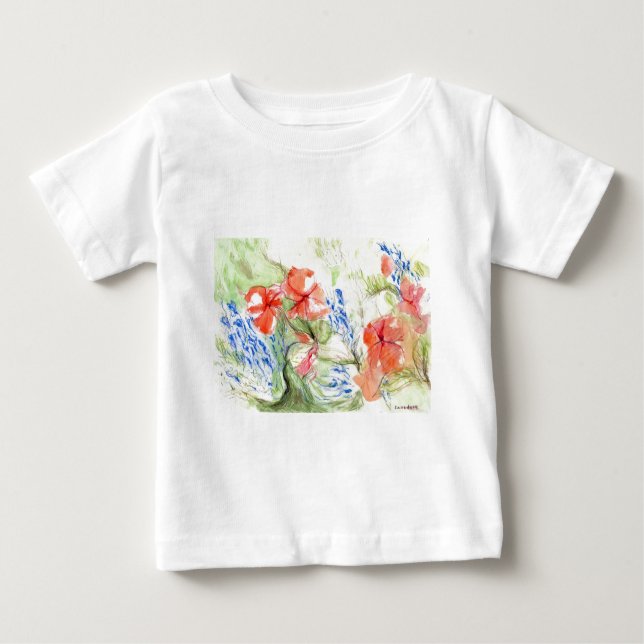 T-shirt Flores Balsam e Lobelia (Frente)
