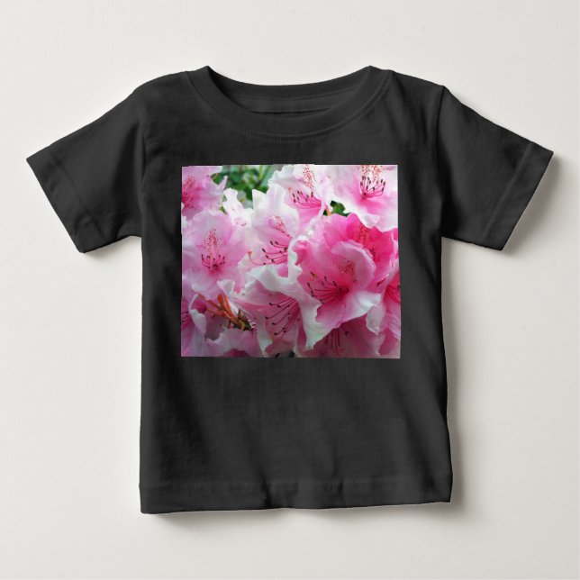 T-shirt Flores Cor-de-rosa (Frente)