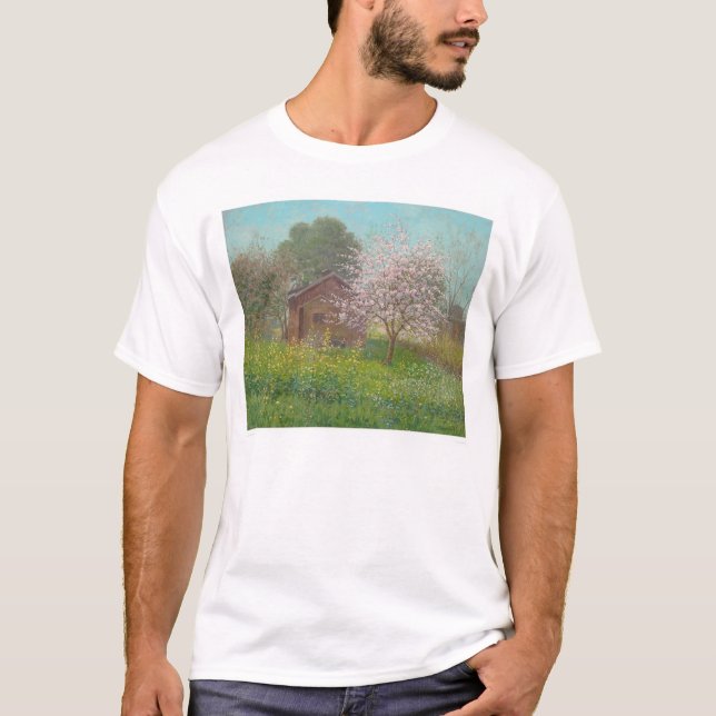 T-shirt Flores da amêndoa e mostarda selvagem (1152) (Frente)