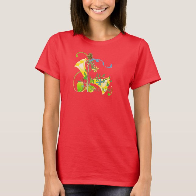 T-shirt Flores de Beltane (Frente)