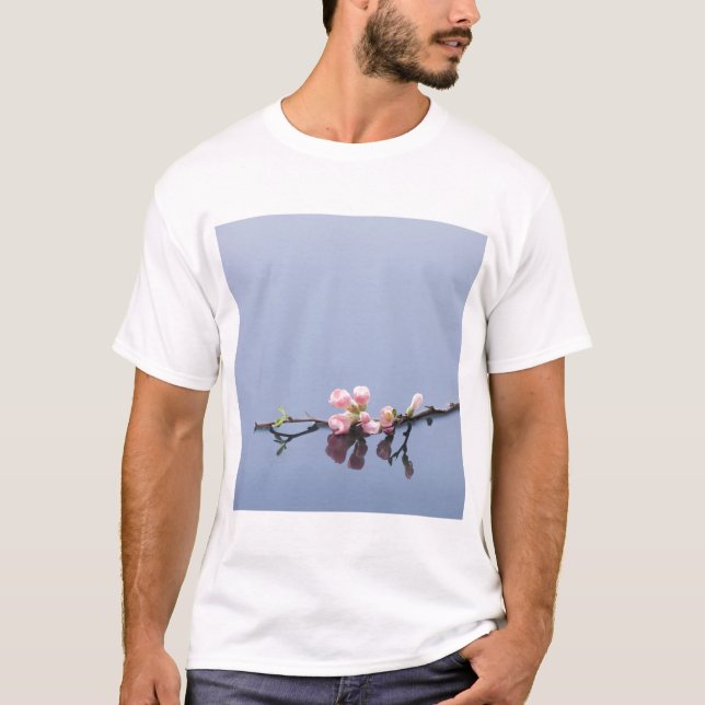 T-shirt Flores de cerejeira na água (Frente)