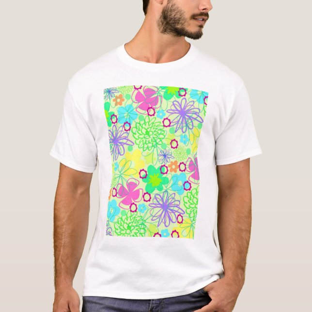 T-shirt Flores gráficas (Frente)