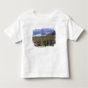 T-shirt Flores lombares e costa robusta ao longo da linha