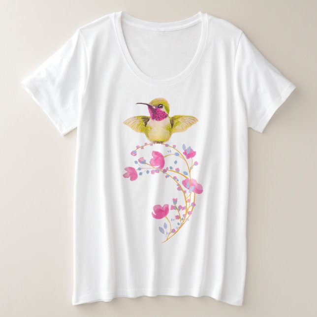 T-Shirt Flores Rosa (Frente do Design)