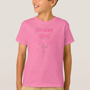 T-shirt Flores Rosa Flores Meninas