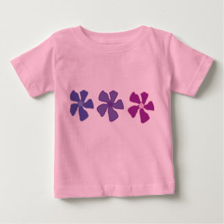 T-shirt Flores Roxas: Bebês