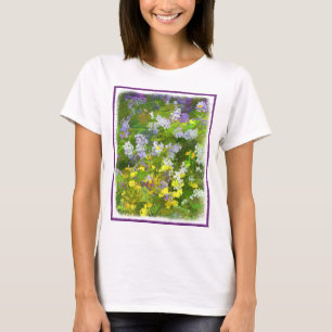 T-shirt Flores Selvagens Impasto - Arte Flor Original