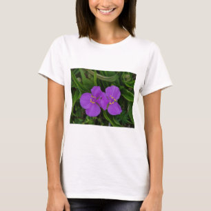 T-shirt Flores Silvestres Fuchsia Spiderwort Presentes de