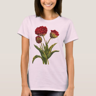 T-Shirt Flores Vermelhas