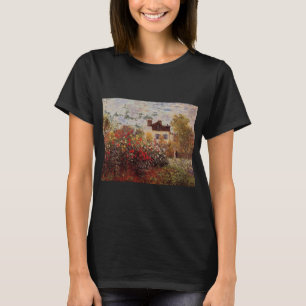 T-shirt flores vintage jardim-de-monet-em-argenteuil-sol