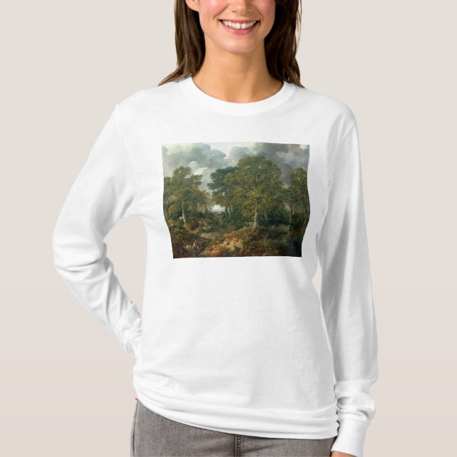 T-shirt Floresta de Thomas Gainsborough |Gainsborough, (Frente)