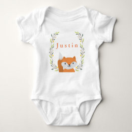 T-shirt Floresta Florestal Fox Baby Onsie