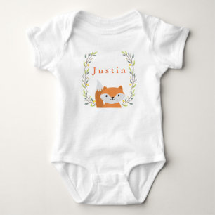 T-shirt Floresta Florestal Fox Baby Onsie