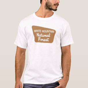 T-shirt Floresta nacional da montanha branca (sinal)