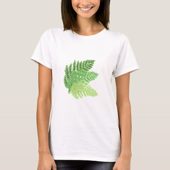T-shirt Florestas florestais verdes-borrifadas-do-mato (Frente)